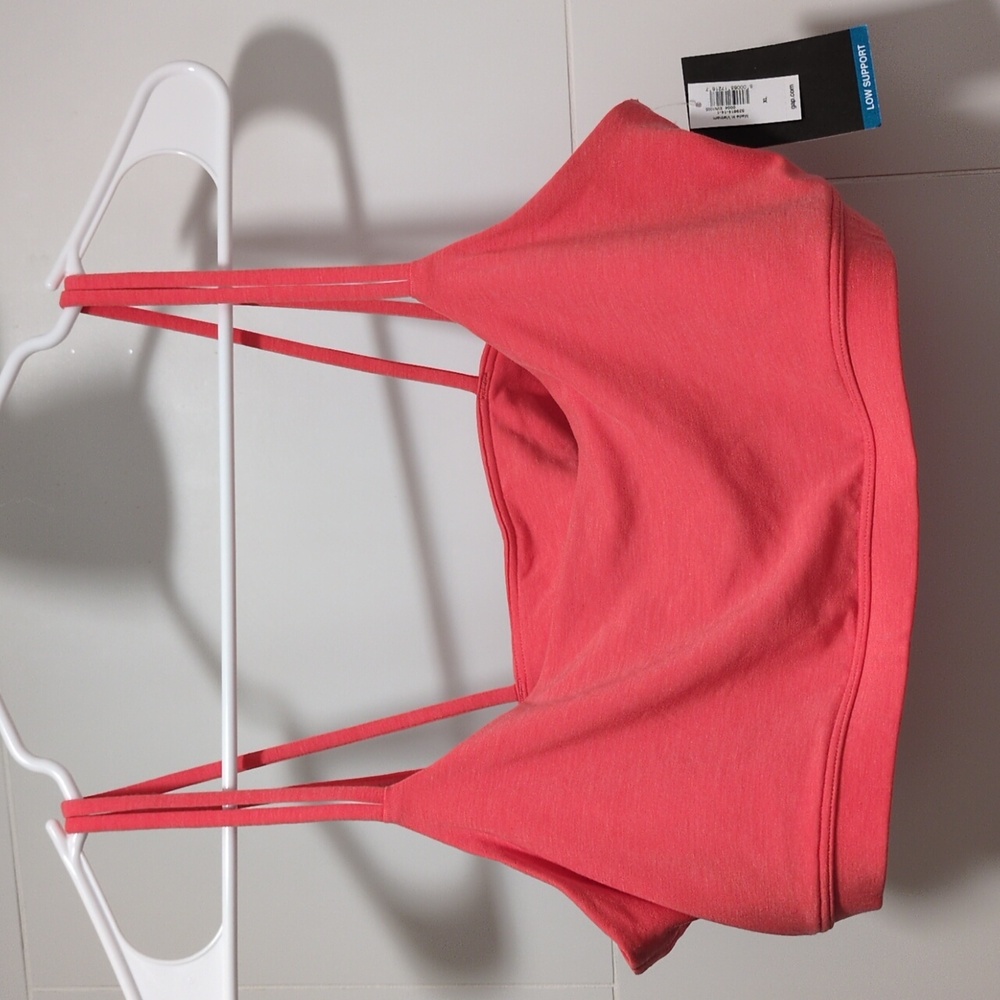 NWT XL coral GapFit Breathe low support sports bra